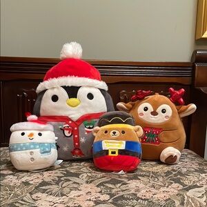 Squishmallows Holiday Plush Set